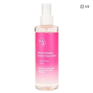 NO. 3 BEAUTY Rosewater Aloe Brightening Boost Face Mist NEW PC